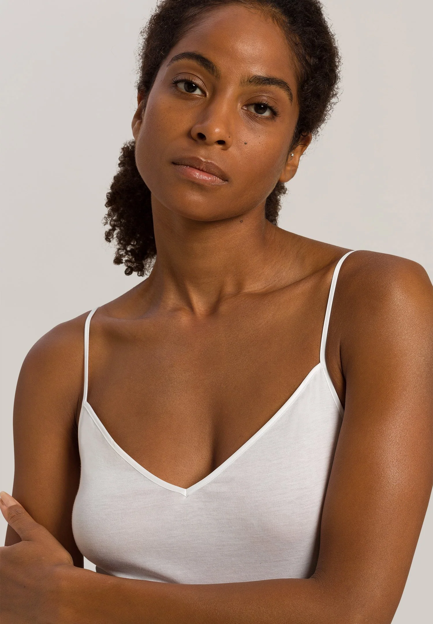 Cotton Seamless Spaghetti Top | white 071601-070101 - Image 6